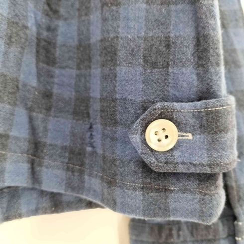コムデギャルソンオム COMME des GARCONS HOMME AD2000 00AW 田中啓一デザイン 製品染 チェック柄ウールスウィングトップ メンズ