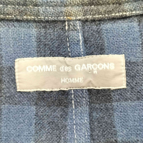 コムデギャルソンオム COMME des GARCONS HOMME AD2000 00AW 田中啓一デザイン 製品染 チェック柄ウールスウィングトップ メンズ