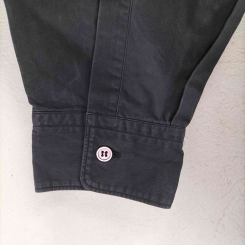 コムデギャルソンオム COMME des GARCONS HOMME AD1997 97AW 前立て切替オーバーサイズコットンシャツ メンズ