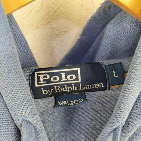 ポロバイラルフローレン Polo by RALPH LAUREN ペルー製 アクリルコットン ダブルジップパーカー 無地 メンズ JPN:L
