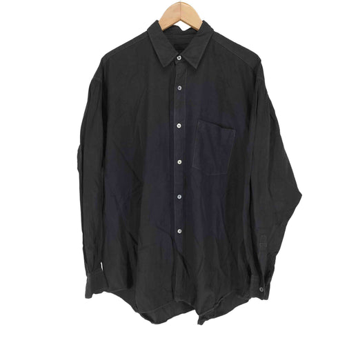 コムデギャルソンオムプリュス COMME des GARCONS HOMME PLUS 90S 製品染 前立てデザイン袖ギャザーオーバーサイズコットンシャツ メンズ