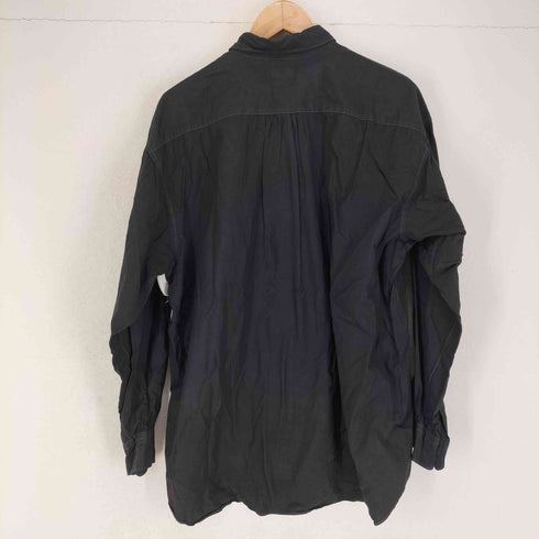 コムデギャルソンオムプリュス COMME des GARCONS HOMME PLUS 90S 製品染 前立てデザイン袖ギャザーオーバーサイズコットンシャツ メンズ