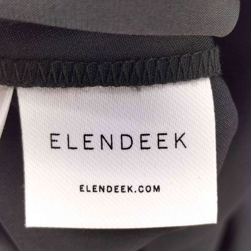 エレンディーク ELENDEEK 19SS 切替オープンカラー 半袖シャツワンピース レディース 02