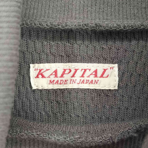 キャピタル KAPITAL ワッフル天竺 ハイネックロンT メンズ JPN:4
