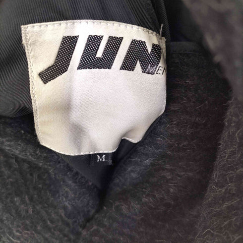 ジュンメン JUN MEN 旧タグ 背抜き ツイード ウールロングチェスターコート 肩パッド メンズ JPN:M