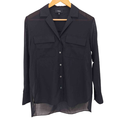 セオリー theory 23SS AIRY SHIRTING NOTCH SHIRT レディース JPN:S