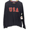 トミーヒルフィガー TOMMY HILFIGER USA ワッペン クルーネックコットンニット メンズ import:XL