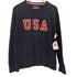 トミーヒルフィガー TOMMY HILFIGER USA ワッペン クルーネックコットンニット メンズ import:XL