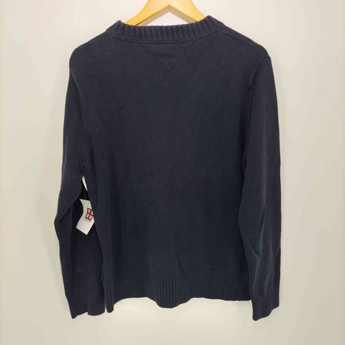 トミーヒルフィガー TOMMY HILFIGER USA ワッペン クルーネックコットンニット メンズ import:XL
