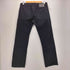 JEAN SHOP Men's Rocker 赤耳 ブラック デニム ストレート パンツ メンズ W32