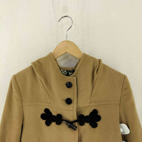 ヴィヴィアンタム VIVIENNE TAM 00s 裏地花柄 チャイナデザインボタン ダッフルコート レディース JPN:1
