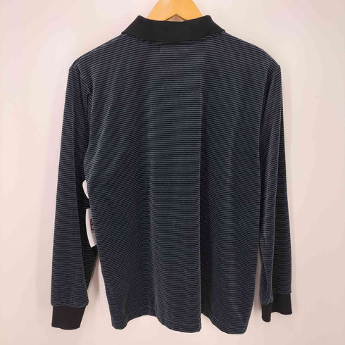 ATTISESSION 24AW ベロア ボーダー ポロシャツ レディース FREE