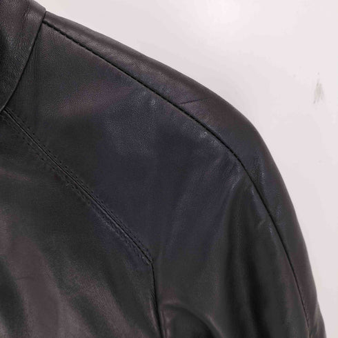 RITZ SADDLER イタリア製 本革 ジップアップ レザージャケット レディース 42