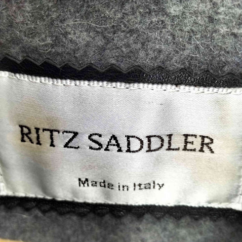 RITZ SADDLER イタリア製 本革 ジップアップ レザージャケット レディース 42