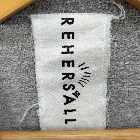 リハーズオール RehersalL ARMYプリント ドッキングスウェットシャツ レディース