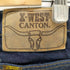 キャントン CANTON X-WEST ベルボトム デニムパンツ SCOVILジップ メンズ 76cm