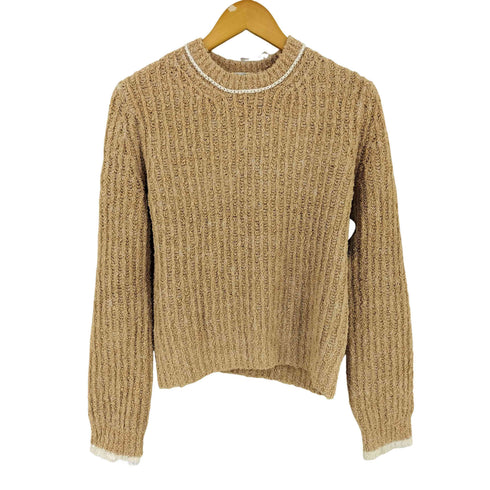 アクネストゥディオズ ACNE STUDIOS Crew Neck Sweater Warm Beige コットンウール パイル地ニット レディース import:S