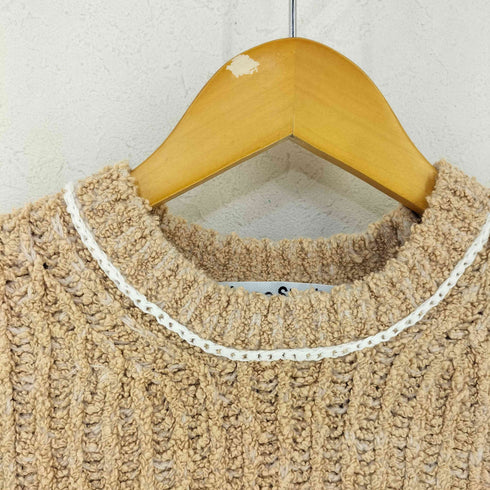 アクネストゥディオズ ACNE STUDIOS Crew Neck Sweater Warm Beige コットンウール パイル地ニット レディース import:S