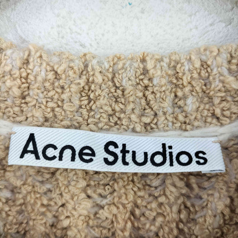 アクネストゥディオズ ACNE STUDIOS Crew Neck Sweater Warm Beige コットンウール パイル地ニット レディース import:S