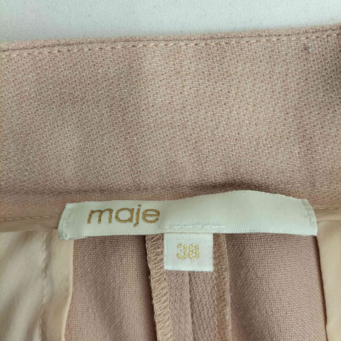 MAJE ルーマニア製 レーヨン混 スラックスパンツ レディース JPN:38