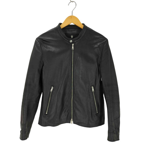 ブラックレーベルクレストブリッジ BLACK LABEL CRESTBRIDGE ダブルジップラムレザーライダースジャケット メンズ JPN:M