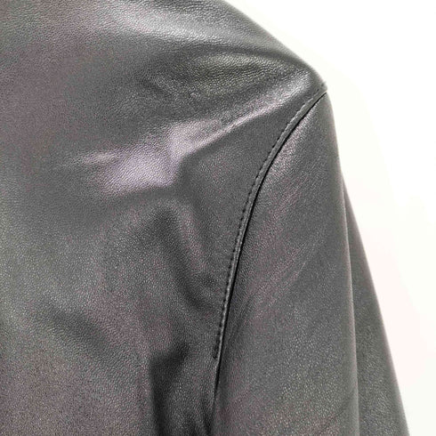 ブラックレーベルクレストブリッジ BLACK LABEL CRESTBRIDGE ダブルジップラムレザーライダースジャケット メンズ JPN:M