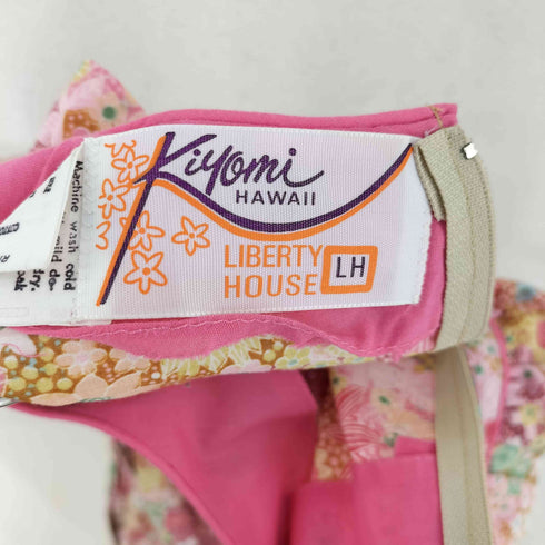 KIYOMI HAWAII 花柄 袖フリル ノースリーブワンピース レディース