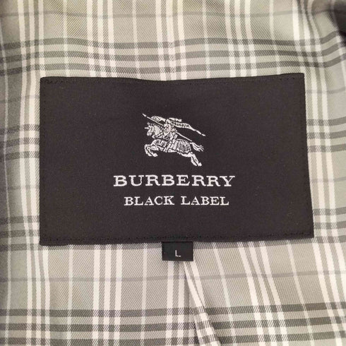 バーバリーブラックレーベル BURBERRY BLACK LABEL 裏地チェック2Bチェスターコート メンズ JPN:L
