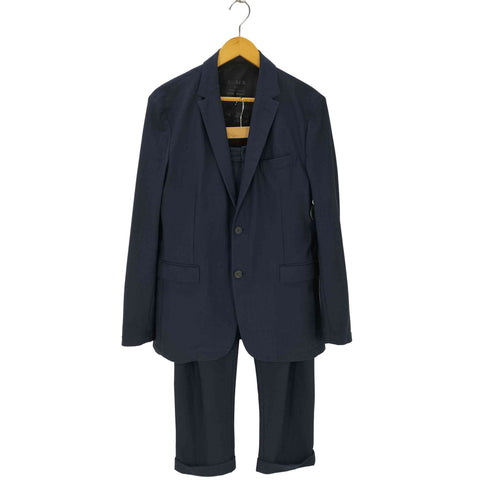 ブラックレーベルクレストブリッジ BLACK LABEL CRESTBRIDGE シアサッカーストレッチ テーラードジャケットセットアップ メンズ ジャケット:JPN L/パンツ:JPN M