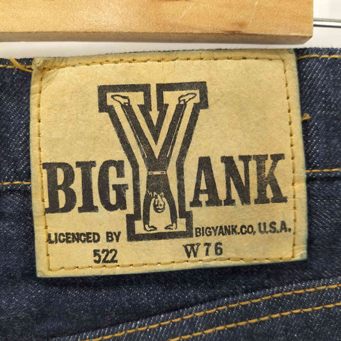 ビッグヤンク BIG YANK 522 ブーツカットデニムパンツ talonジップ メンズ W76