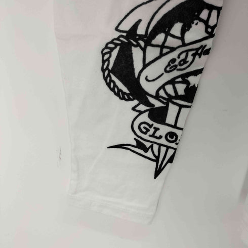 エドハーディー Ed Hardy クルーネック L/S Tシャツ スカル メンズ import:M