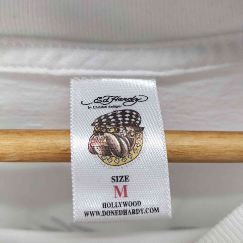 エドハーディー Ed Hardy クルーネック L/S Tシャツ スカル メンズ import:M