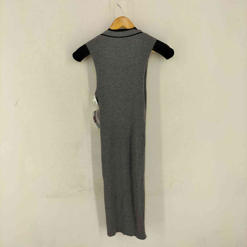 ティーバイアレキサンダーワン T by Alexander Wang ボタンデザイン リブニット ノースリーブワンピース レディース import:S