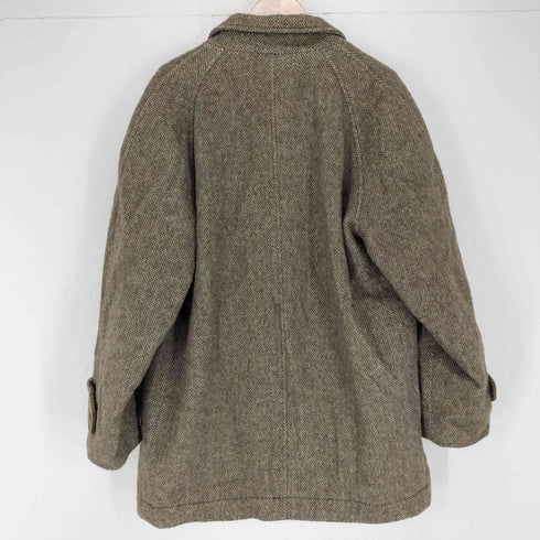 ピエールカルダン pierre cardin 80S~ ウールヘリンボーンワイドピーコート メンズ L