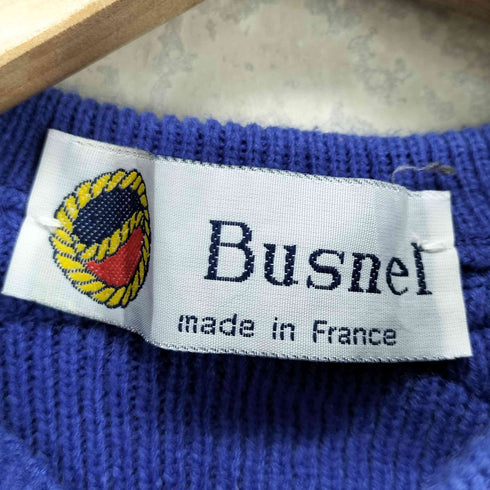 BUSNEL MADE IN FRANCE 中綿パッチラインニット メンズ