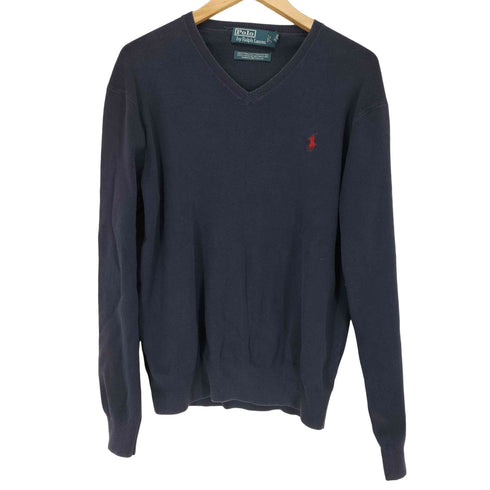 ポロバイラルフローレン Polo by RALPH LAUREN SUPIMA COTTON Vネックニット メンズ M