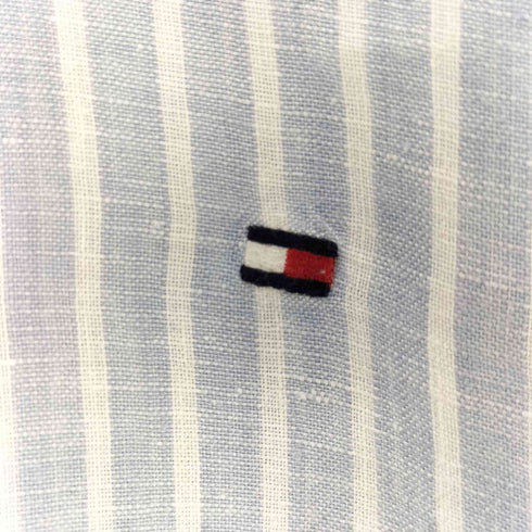 トミーヒルフィガー TOMMY HILFIGER リネンボタンダウンシャツ メンズ import:M