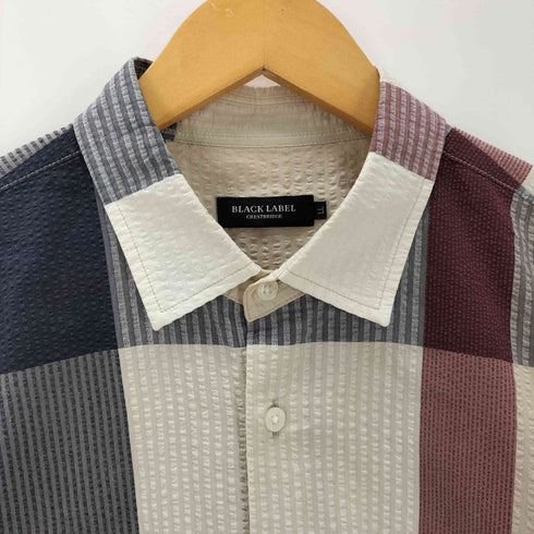 ブラックレーベルクレストブリッジ BLACK LABEL CRESTBRIDGE チェック柄シアサッカーシャツ メンズ JPN:XL