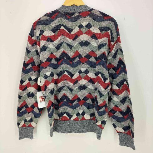 ミッソーニスポーツ MISSONI SPORTS 90s イタリア製 総柄 マルチカラー クルーネックニット メンズ