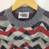 ミッソーニスポーツ MISSONI SPORTS 90s イタリア製 総柄 マルチカラー クルーネックニット メンズ