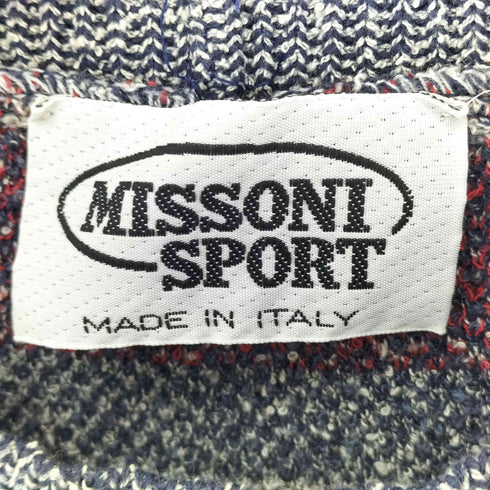 ミッソーニスポーツ MISSONI SPORTS 90s イタリア製 総柄 マルチカラー クルーネックニット メンズ