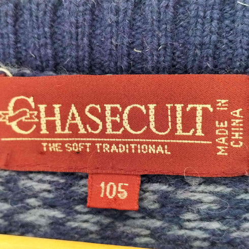 フルギ CHASECULT 総柄 ボックスフィット ウールニットセーター メンズ 105