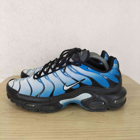 ナイキ NIKE AIR MAX PLUS BLACK/METALLIC SILVER-NEPTUNE BLUE メンズ 27