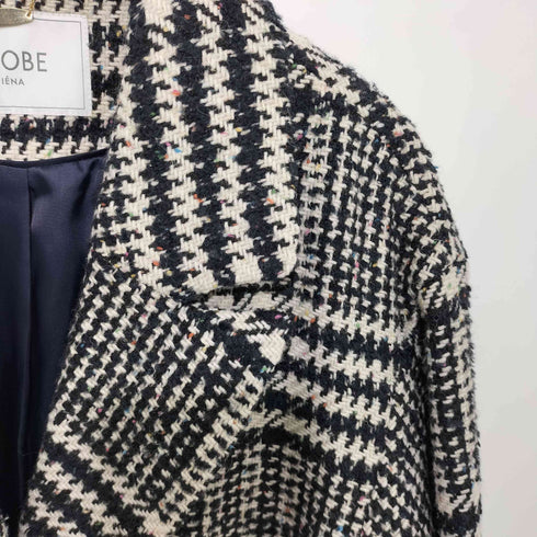 スローブイエナ SLOBE IENA 2018AW ツイードチェック ロングチェスターコート レディース JPN:36