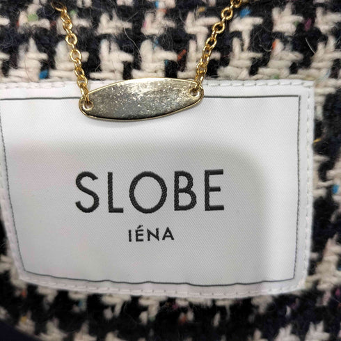 スローブイエナ SLOBE IENA 2018AW ツイードチェック ロングチェスターコート レディース JPN:36