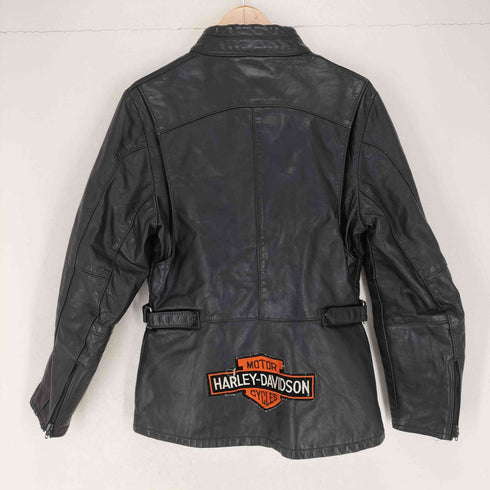 falcon drospo manufacturer 80s~ スタンドカラーレザージャケット harley davidsonワッペン メンズ