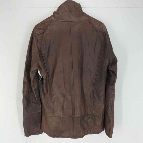 シャマ shama カウレザースタンドカラージップブルゾン メンズ 42