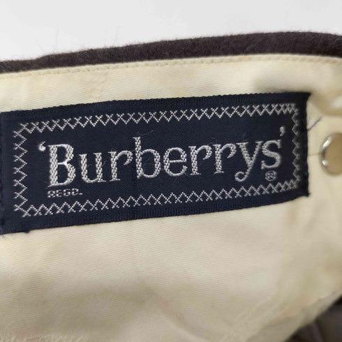 バーバリーズ BURBERRYS ウール100%センタープレススラックス レディース ウエスト80