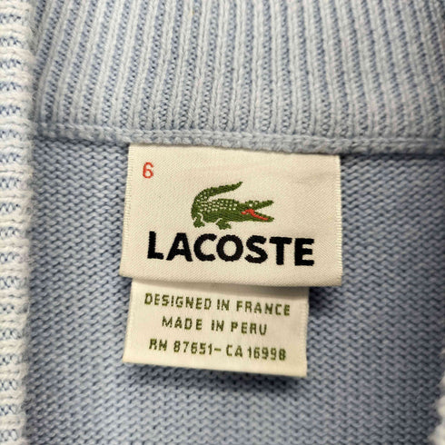 ラコステ LACOSTE ハーフボタンコットンニット メンズ 6