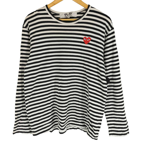 プレイコムデギャルソン PLAY COMME des GARCONS PLAY STRIPED T-SHIRT メンズ import:L